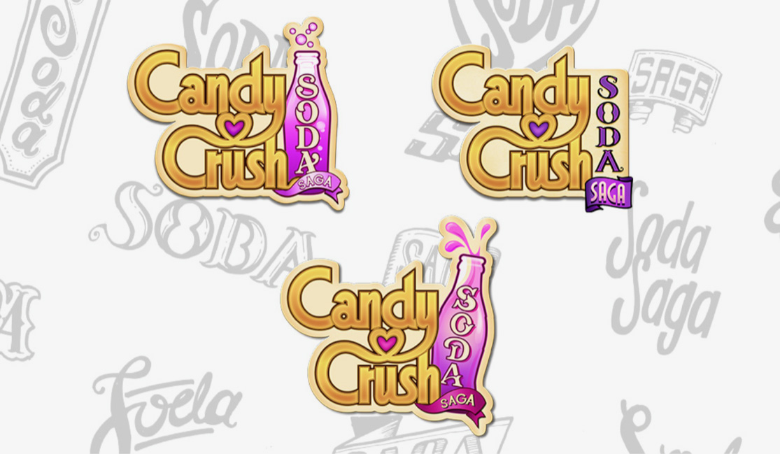 Candy Crush Soda Logo Development